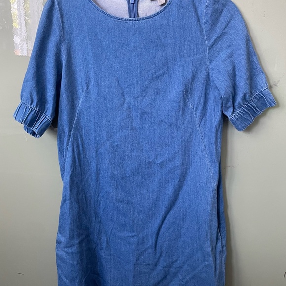 COS Cotton Denim Shift Dress - Picture 2 of 6